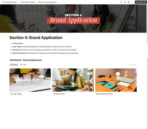 Brand Aplication