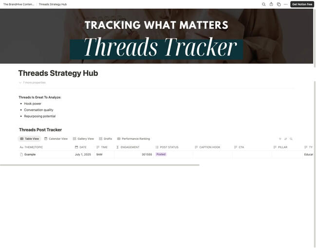 Threads Post Tracker